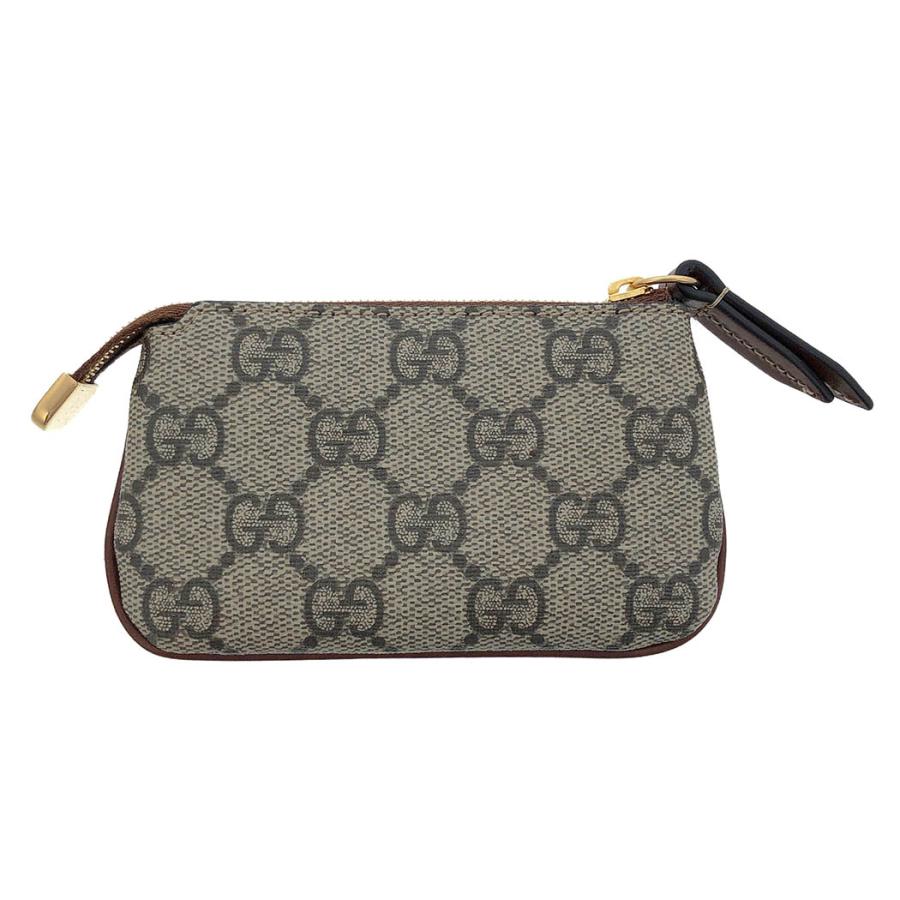 グッチ キーコインケース 447964 GGスプリーム キーフック コインケース ブラウン ゴールド金具 GUCCI 小銭入れ 中古｜thegoldshopping｜03