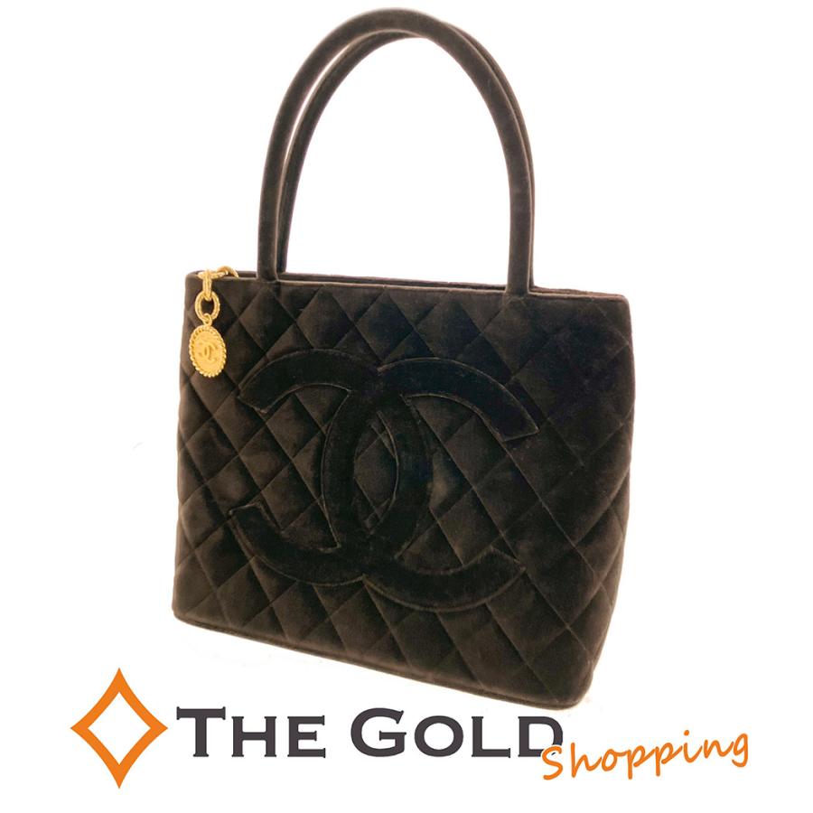 シャネルトートバッグベロア素材