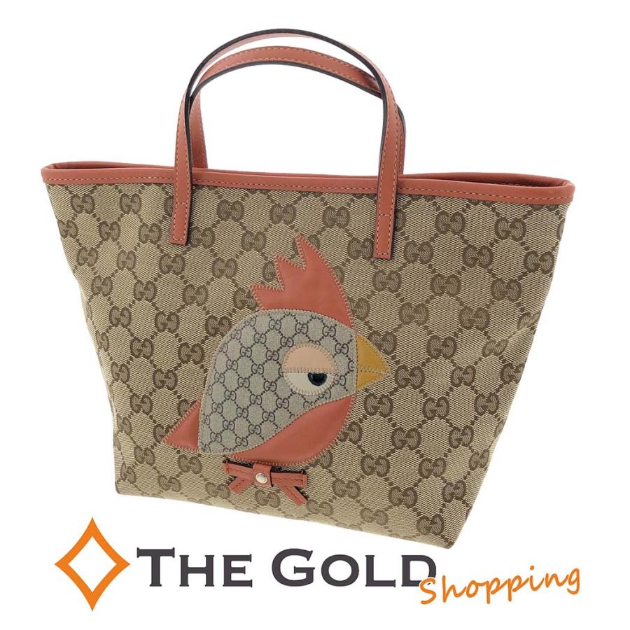 グッチ トートバッグ パパガッロオウム 271101 GGキャンバス オレンジ  