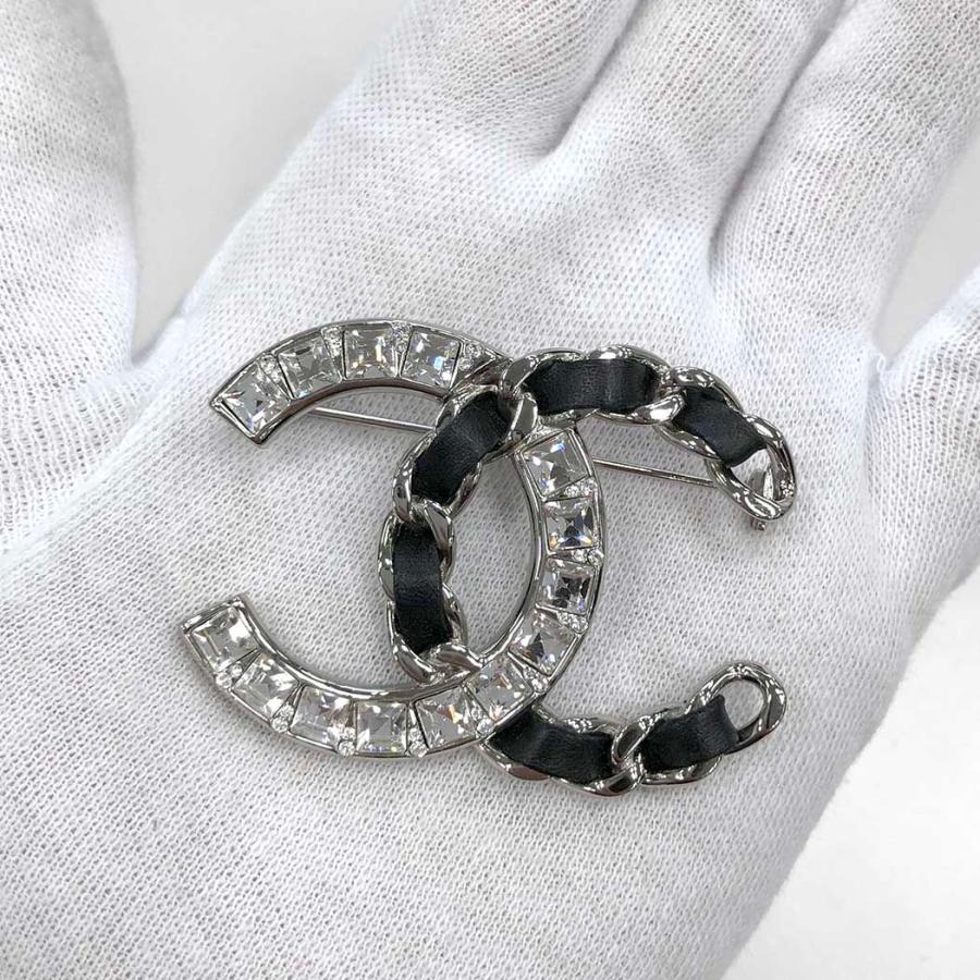 CHANEL シャネル ラインストーン ココマーク ブローチ B18K CHANEL シャネル ラインストーン ココマーク ブローチ B18K