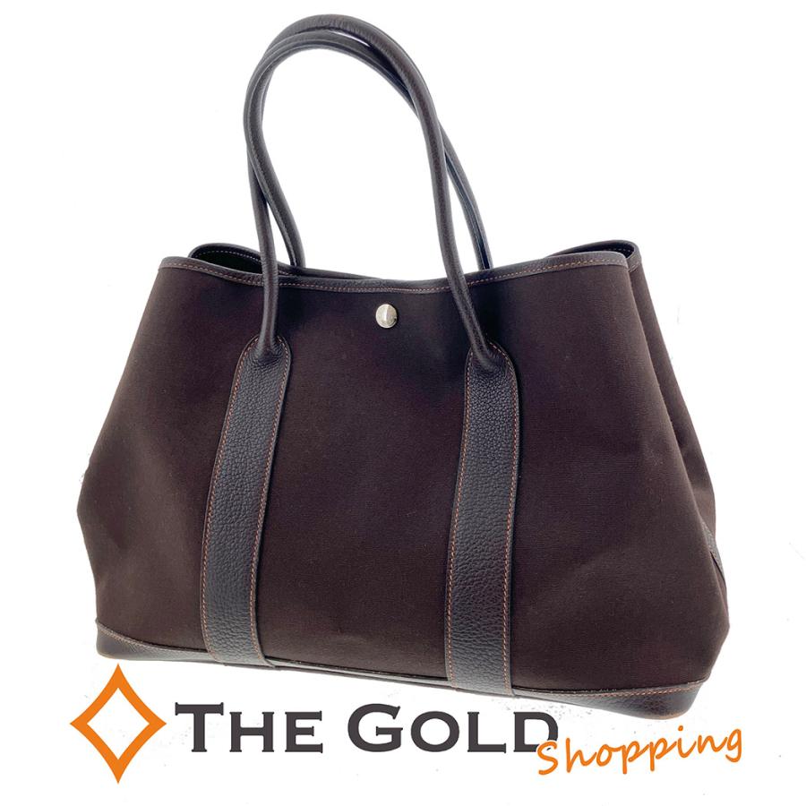 HERMES（エルメス） ガーデンパーティPM ダークブラウン系 トワル