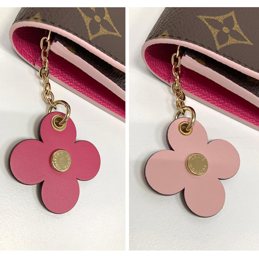ルイヴィトン フラワーチャーム モノグラム ポルトフォイユ エミリー LOUIS VUITTON（ルイ・ヴィトン） ポルトフォイユ・エミリー M64202