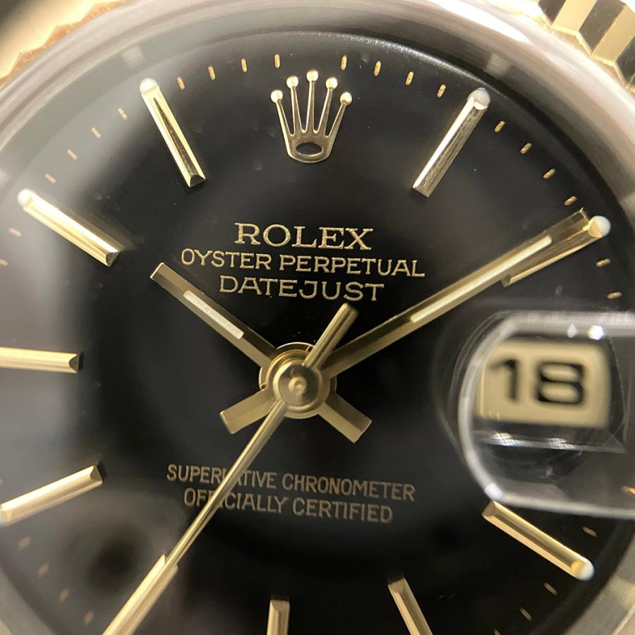 ROLEX（ロレックス） デイトジャスト 79173 P番 YG SS コンビ 黒文字盤