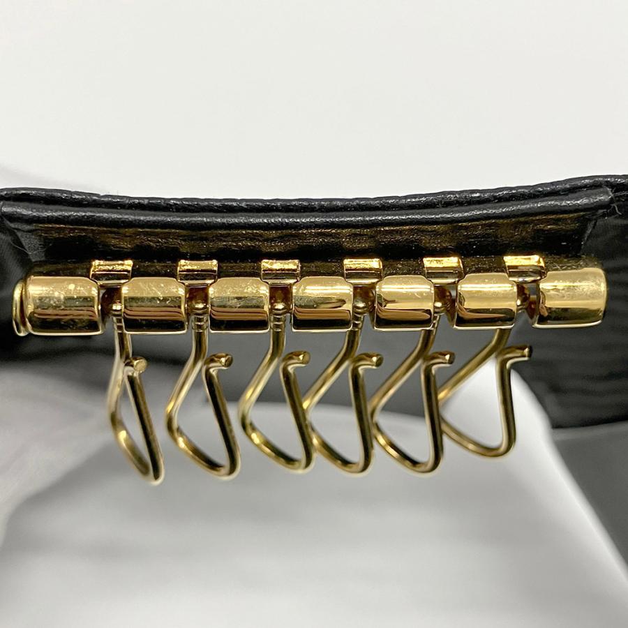 【美品】 シャネル CHANEL キャビアスキン 6連 キーケース ゴールド金具 CHANEL（シャネル） キーケース 6連 6フック キャビアスキン レザー