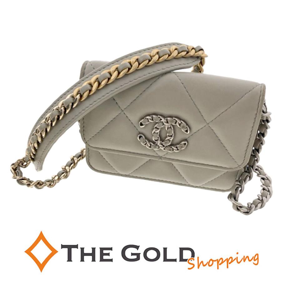 新作CHANELボーイシャネル ゴールド×グレー ウォレット在庫1点 (CHANEL/財布・小物その他) 84787422【BUYMA】 新品 CHANEL ミニ財布　グレー