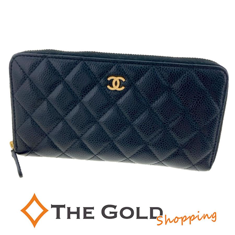 CHANEL 長財布 キャビアスキン ラウンドファスナー 楽天市場】シャネル