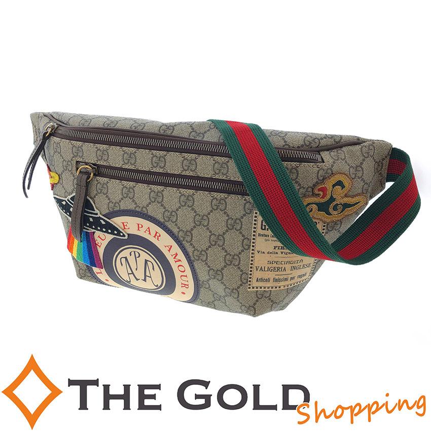 グッチ Ggスプリーム ボディバッグ クーリエ ワッペン ウエスト ベルト バッグ Ufo Gucci レインボー 宇宙 中古 Tnk The Gold ショッピング ヤフー店 通販 Yahoo ショッピング