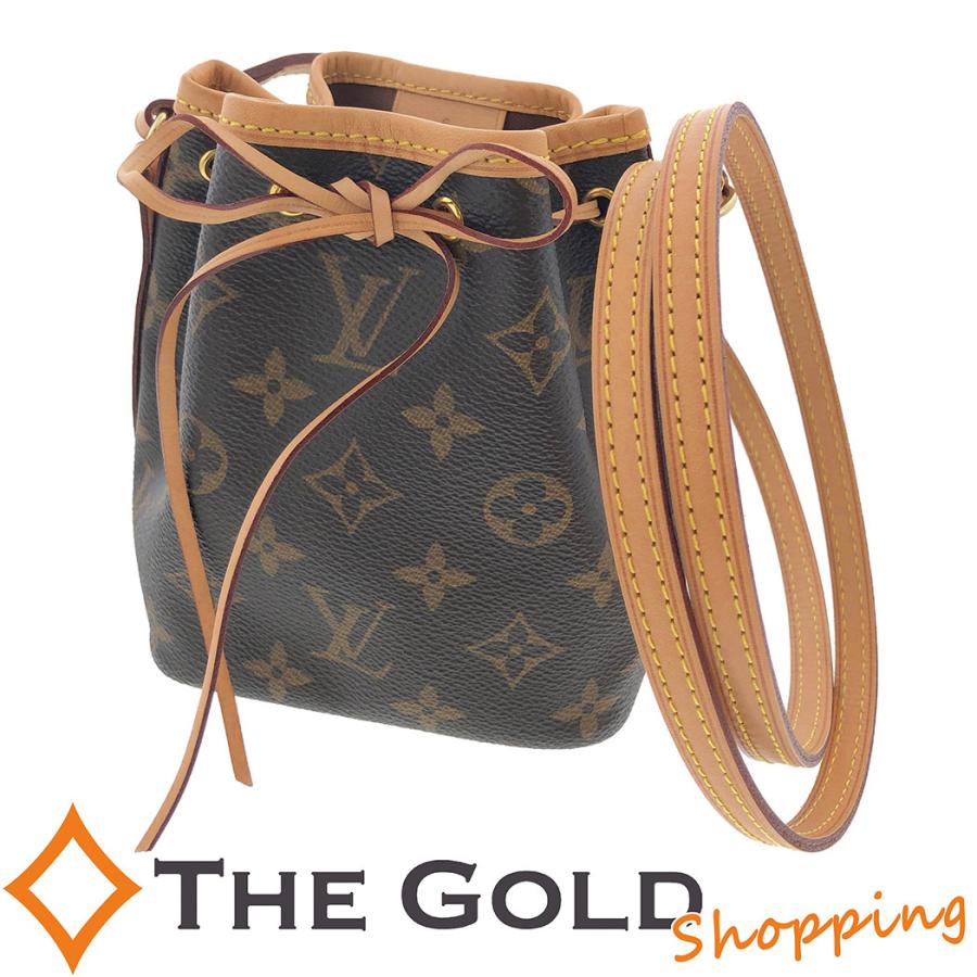 ルイヴィトン ナノ ノエ モノグラム モノグラム ミニバッグ 斜め掛け ブラウン 茶色 ナノノエ M Louis Vuitton ショルダー バッグ 中古 Tnk The Gold ショッピング ヤフー店 通販 Yahoo ショッピング