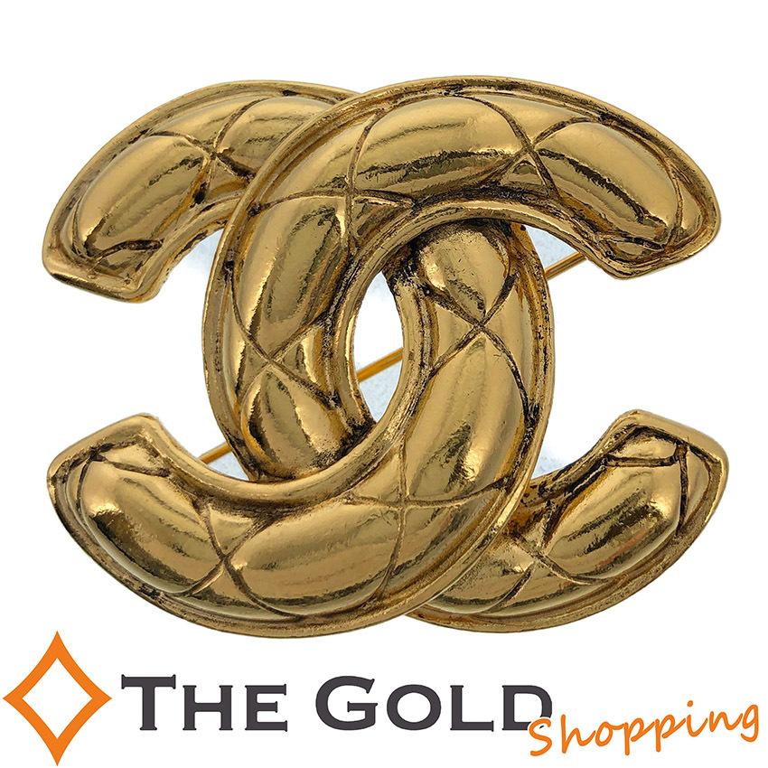 最新デザインの シャネル ヴィンテージ ブローチ ココマーク 金 ...