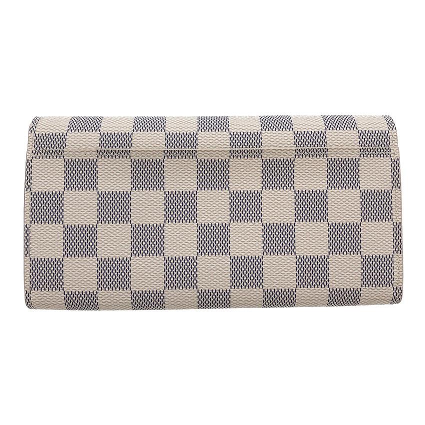 ルイ・ヴィトン・ダミエ・アズール LOUIS VUITTON ポルトフォイユ・サラ N63208 長財布 二つ折り ホワイト 083116 ルイ・ヴィトン・ダミエ・アズール LOUIS VUITTON ポルトフォイユ・サラ N63208 長財布 二つ折り ホワイト 083116