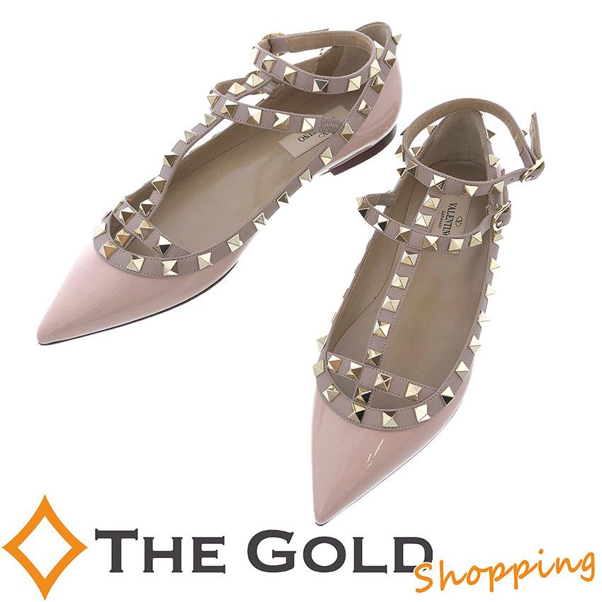 ヴァレンティノ ガラヴァーニロックスタッズ パンプス シューズ36