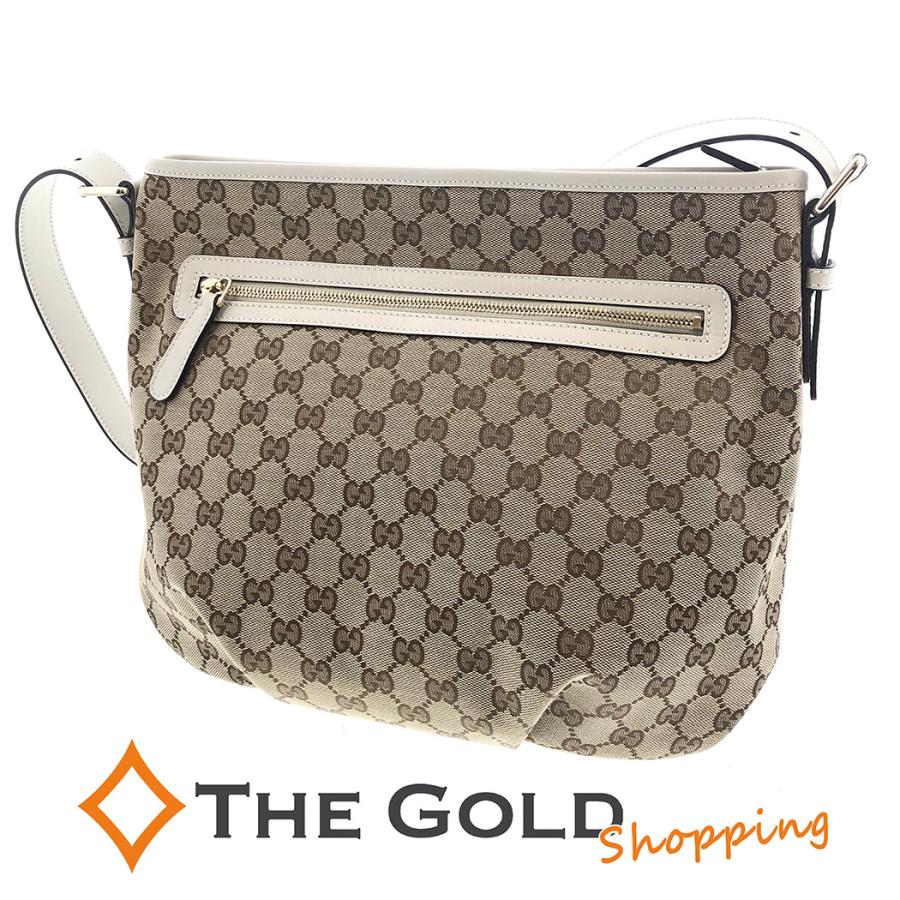 グッチ GGキャンバス ショルダーバッグ 388930 ベージュ グレージュ