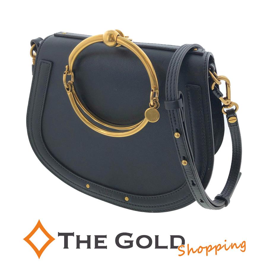 クロエ ナイル ブレスレットバッグ ブラック Nile 2WAY ハンド クロス