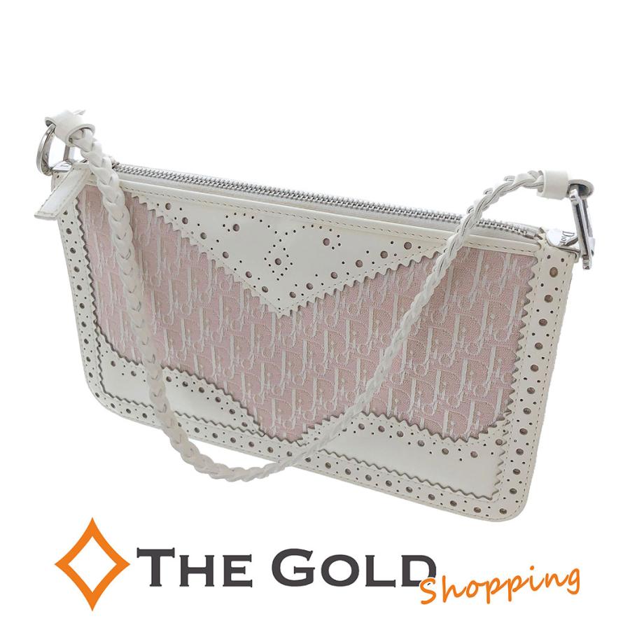 Christian Dior トロッター アクセサリーポーチ キャンバス パテント ハンド ピンク 白 クリスチャンディオール ショルダーバッグ 中古  :tnk-17470:THE GOLD ショッピング ヤフー店 - 通販 - Yahoo!ショッピング