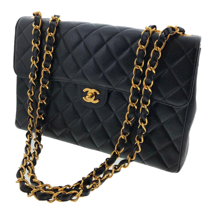 CHANEL マトラッセ 30 チェーンショルダーバッグ キャビアスキン 