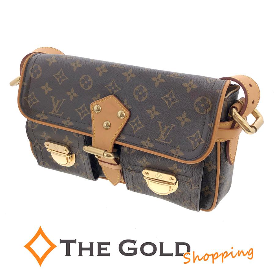LOUIS VUITTON ハドソン PM M40027 モノグラム ブラウン 肩掛け ルイ 