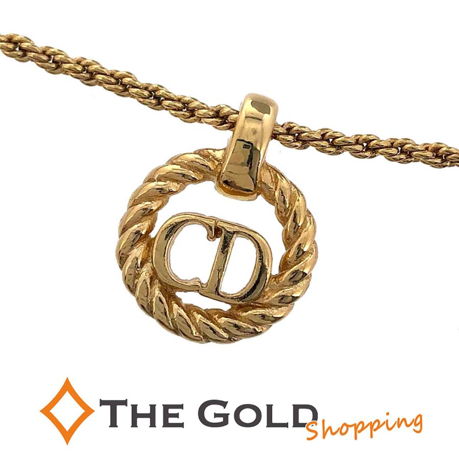 クリスチャンディオール サークル CDロゴ ネックレス ゴールド メタル メッキ GP Christian Dior ネックレス・ペンダント 中古  :tnk-17716:THE GOLD ショッピング ヤフー店 - 通販 - Yahoo!ショッピング