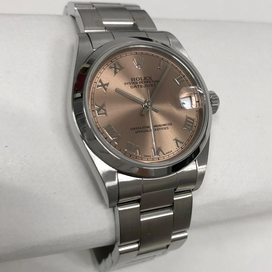 ロレックス デイトジャスト 78240 P番 磨き済 ピンク系文字盤 ステンレス 自動巻き ROLEX 腕時計 ウォッチ男女兼用 中古｜thegoldshopping｜05