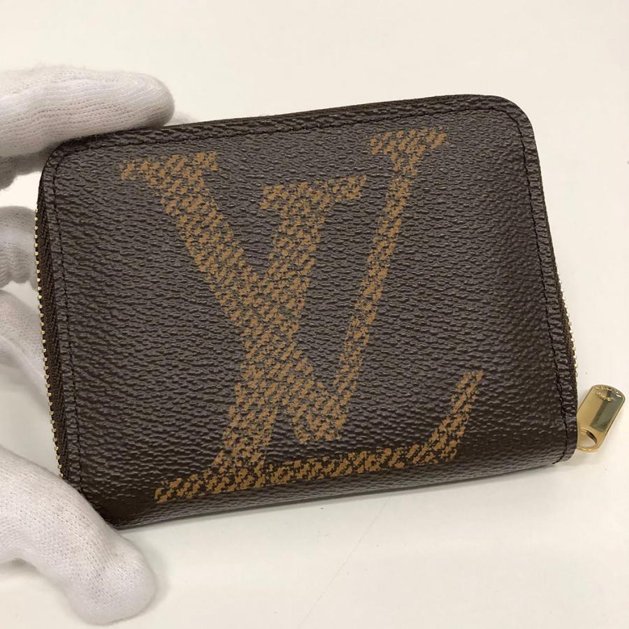 LOUIS VUITTON ジッピーコインパース M69354 モノグラム・ジャイアント ブラウン ラウンドジップ ファスナー コインケース ルイヴィトン 小銭入れ◆中古｜thegoldshopping｜08