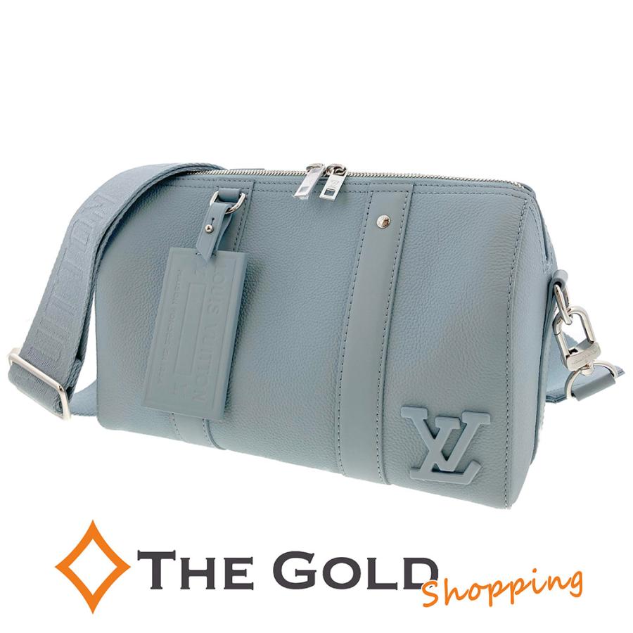 LOUIS VUITTON シティ・キーポル M23725 LV Aerogram 水色 ライト 