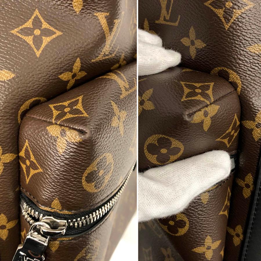 LOUIS VUITTON ディスカバリーバックパックPM M46684 モノグラム マカサー リュックサック トラベル 旅行 ブラウン ブラック 黒 ルイヴィトン◆中古｜thegoldshopping｜11