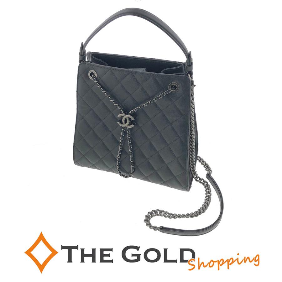 CHANEL CCバケット チェーンショルダーバッグ A93354 マトラッセ  