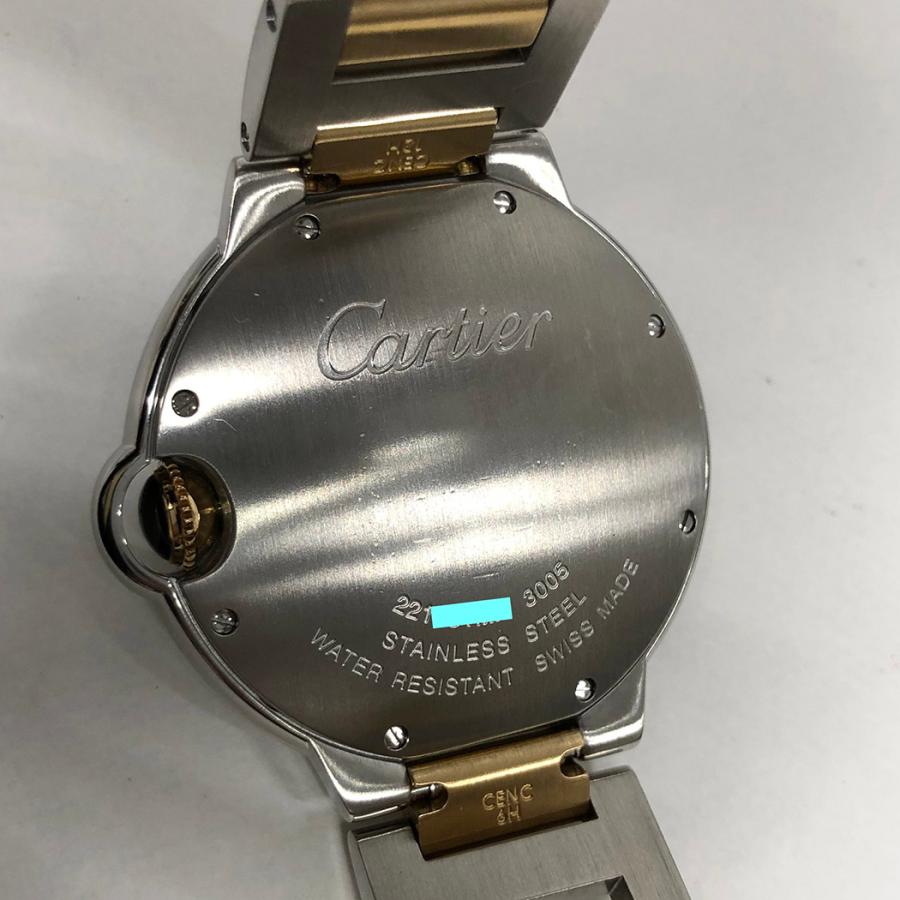 Cartier バロンブルーMM W69008Z3 磨き済 電池交換済 クォーツ YG ステンレス コンビ カルティエ 腕時計 メンズ ウォッチ 男性用◆中古｜thegoldshopping｜05