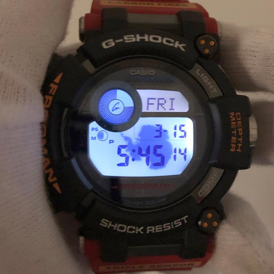 CASIO G-SHOCK フロッグマン 南極調査ROV コラボ モデル GWF-D1000ARR-1JR ダイバーズ FROGMAN レッド タフソーラー カシオ 腕時計 メンズ ウォッチ◆中古｜thegoldshopping｜05