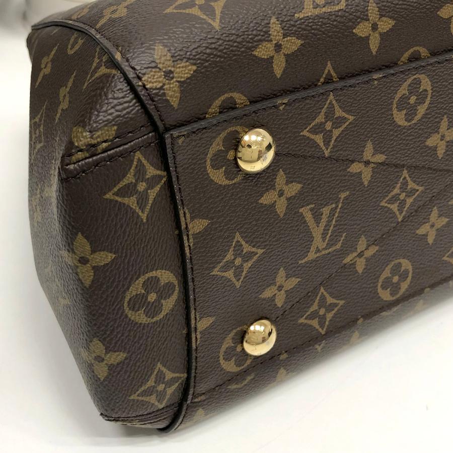 LOUIS VUITTON モンテーニュMM M41056 2WAY モノグラム キャンバス 肩掛け ショルダーバッグ ブラウン ルイヴィトン ハンドバッグ◆中古｜thegoldshopping｜12