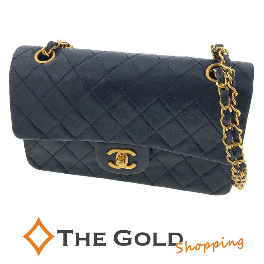 CHANEL マトラッセ 23cm Wフラップ チェーンショルダーバッグ 