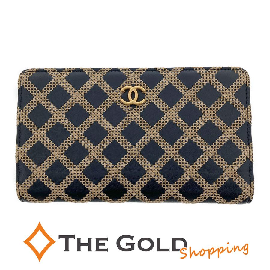 CHANEL ワイルドステッチ　長財布 CHANEL（シャネル） ワイルドステッチ ロングウォレット レザー