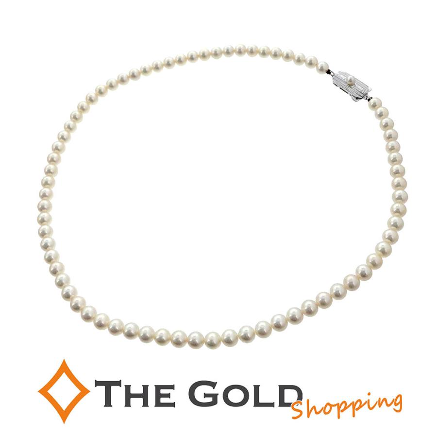 MIKIMOTO パールネックレス 42cm 5.5-6.0mm SIL ホワイト
