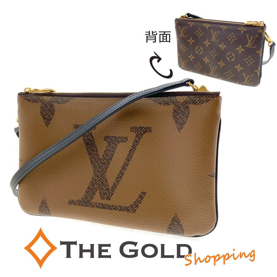 LOUIS VUITTON ルイヴィトン ポシェット ドゥーブル M69203 モノグラム リバース ショルダーバッグ レディース 【中古】 52504K325 LOUIS VUITTON（ルイ・ヴィトン） ポシェット ドゥーブル ジップ