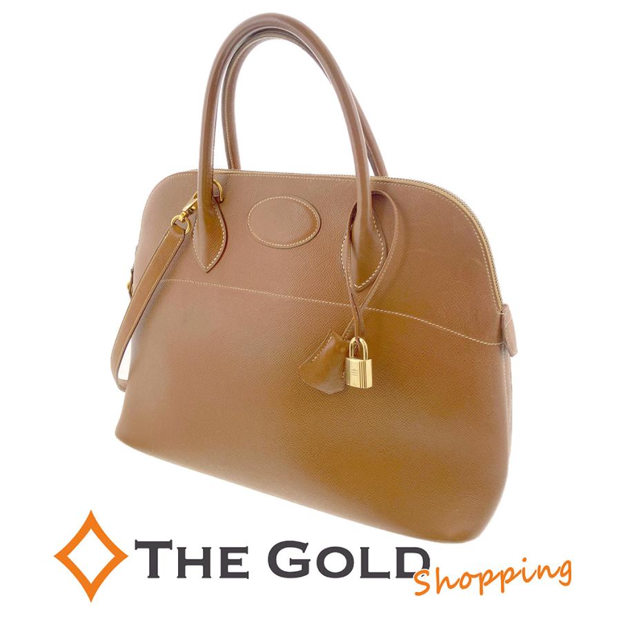 HERMES（エルメス） ボリード35 クシュベル ブラウン系 レザー 肩掛け