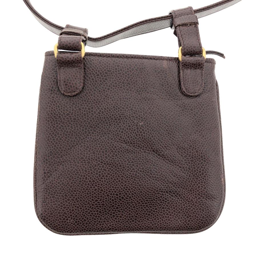 CHANEL（シャネル） ウエストポーチ キャビアスキン ブラウン ゴールド