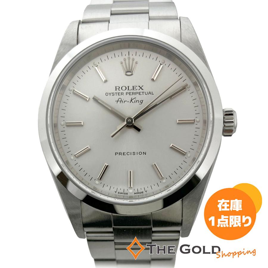 ROLEX（ロレックス） エアキング 14000 OH済 シルバー文字盤 34mm 自動