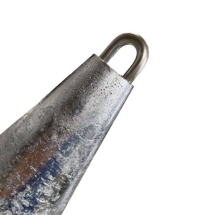 太刀鉛【10kg】【1個入り】釣り オモリ おもり 錘 重り 鉛 固定具 重し 