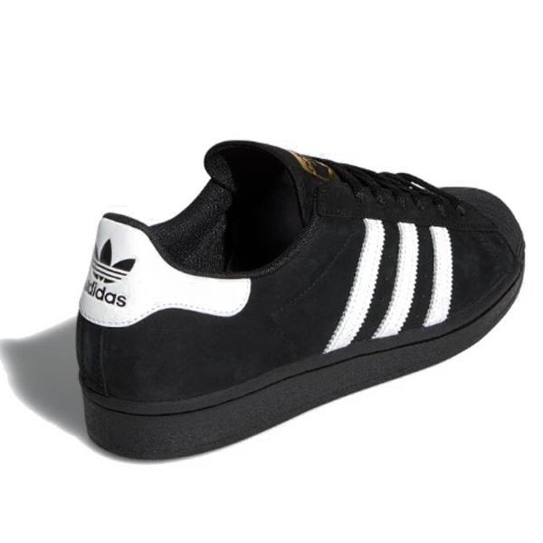 adidas superstar ADV ブラック Adidas Superstar ADV - Black / Black / White – Evolve Skate