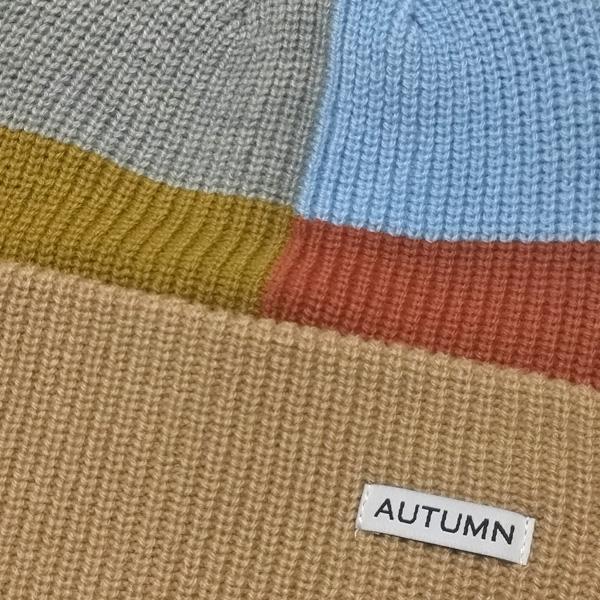 AUTUMN ビーニー 　AUTUMN HEADWEAR PATCHWORK BEANIE （KHAKI） オータム スノー スノーボード |  | 01