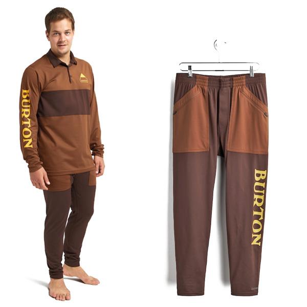 【L XL】BURTON メンズ インナー Men's Burton Midweight Base Layer Stash Pant （Bison / Seal Brown）｜theitaya