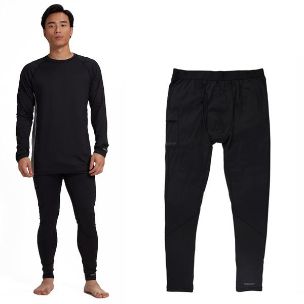 【XS Lサイズ】BURTON メンズ インナー Men's Burton Midweight X Base Layer Pants （True Black) bmmdpt25