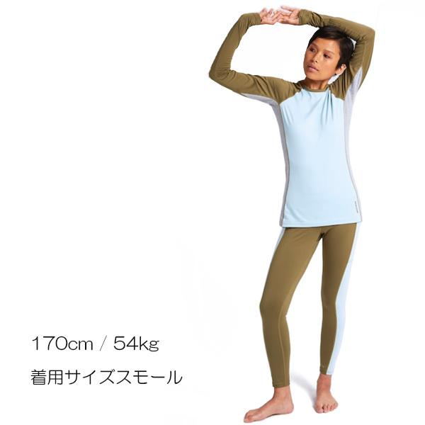 【S Mサイズ】BURTON レディース インナー Women's Burton Midweight X Base Layer Crew （Martini Olive / Ether Blue) | BURTON | 04