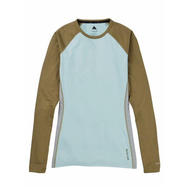 【S Mサイズ】BURTON レディース インナー Women's Burton Midweight X Base Layer Crew （Martini Olive / Ether Blue) | BURTON | 01