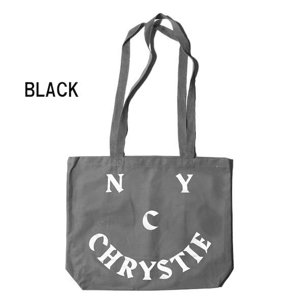 トートバッグ クリスティーニューヨーク バッグ CHRYSTIE NYC Chrystie Smile Logo Totebags  （RED　BLACK　BLUE）｜theitaya｜03