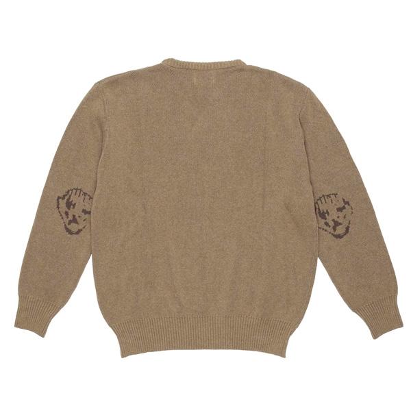 ニット セーター 長袖 メンズ ダンサー DANCER Elbow Logo Crew Knit 