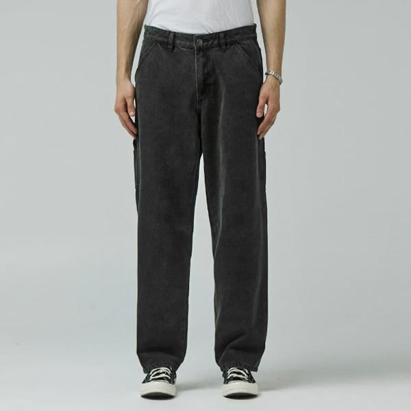 FORMER パンツ ディステンド フォーマー メンズ　FORMER VT DISTEND DENIM CARPENTER PANT （WASHED BLACK）_3