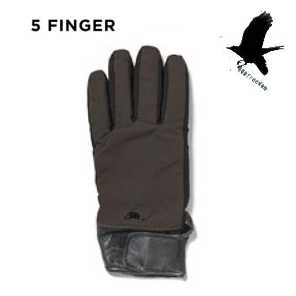 SALE スノーグローブ メンズ レディース グリーンクロージング GREEN CLOTHING 5FINGER GLOVE （D.KHAKI)   2021-22
