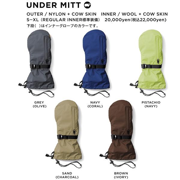 24-25 GREEN CLOTHING グローブ ミトン GREEN UNDER MITT 男性