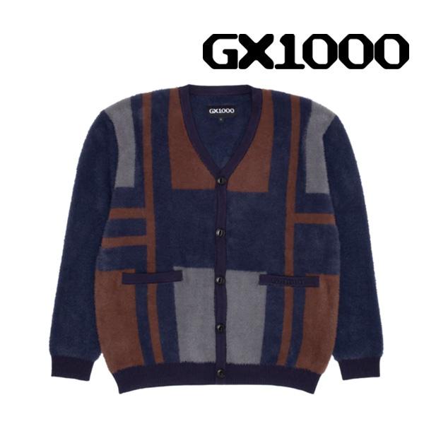 L 新品 GX1000 Cardigan カーディガン SALE GX1000 カーディガン GX1000 Brushed Cardigan （Navy
