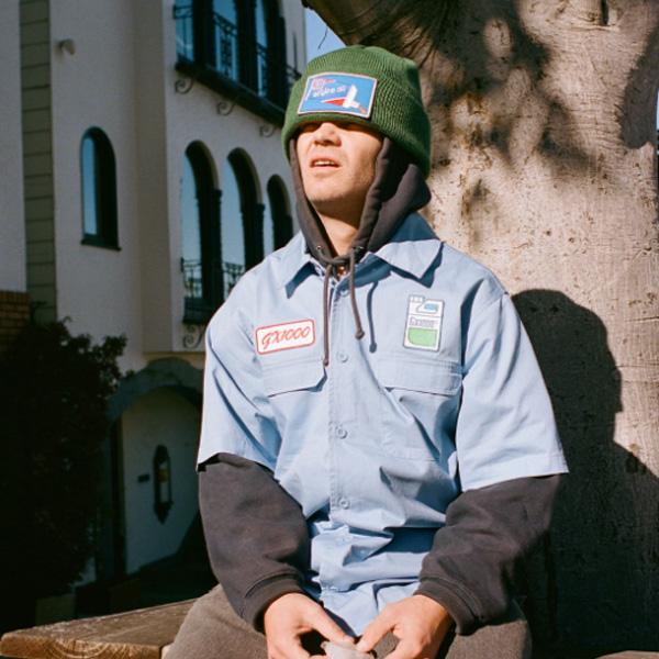 GX1000 ビーニー ジーエックスセン 緑 Engine Oil Beanie （Forest